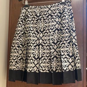 Classic black and white skirt with twirl factor!